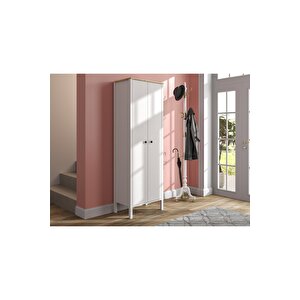 Hunerika Simoana Portmanto -wood Beyaz-minifiks Bağlantılı