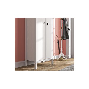 Hunerika Simoana Portmanto -wood Beyaz-minifiks Bağlantılı