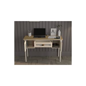 Hunerika Selina Premium 2 Panjur Kapaklı Çekmeceli Çalışma Masası- Minifiks - Aytaşı/legnano