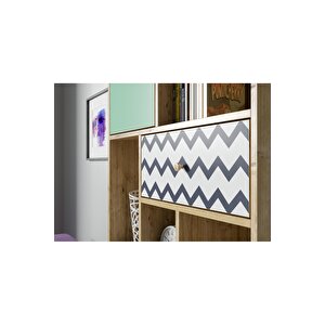 Hunerika Serafina Kitaplık-renkli-minifiks Bağlantı