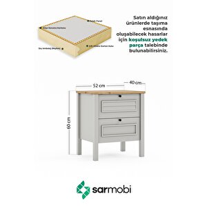 Taiga 2 Çekmeceli Komodin