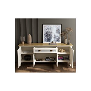 Hunerika Davina Premium Panjurlu 4 Kapak 1 Çekmece Konsol- Minifiks - Aytaşı/legnano