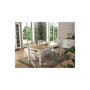 Hunerika Helen Set 2-konsol-açılır Masa-orta Sehpa Takımı -wood Beyaz-minifiks Bağlantılı