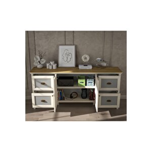 Hunerika Valeni Premium 2 Kapak 4 Çekmeceli Konsol- Minifiks - Aytaşı/legnano