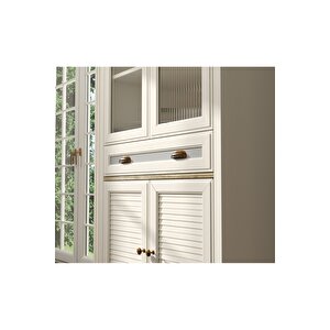 Hunerika Misio Premium 4 Kapak Tek Çekmeceli Büfe -legnano/krem Minifiks Bağlantılı