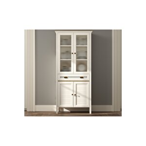 Hunerika Misio Premium 4 Kapak Tek Çekmeceli Büfe -legnano/krem Minifiks Bağlantılı