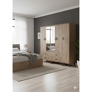 Odin 6 Kapaklı Dolap Gardırop Montaj Dahil M - M2