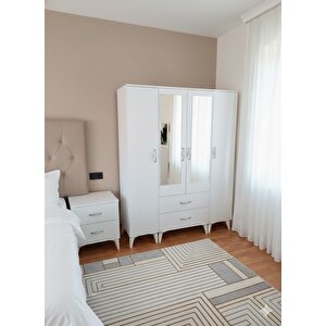 Koru 4 Kapaklı Dolap Gardırop Montaj Dahil Byz - M2