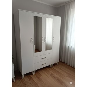 Koru 4 Kapaklı Dolap Gardırop Montaj Dahil Byz - M2