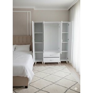 Koru 4 Kapaklı Dolap Gardırop Montaj Dahil Byz - M2