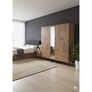 Safa 5 Kapaklı Dolap Gardırop Montaj Dahil Ç - M2