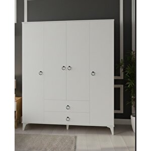 Koru 4 Kapaklı Dolap Gardırop Montaj Dahil Byz - M1