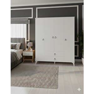 Koru 4 Kapaklı Dolap Gardırop Montaj Dahil Byz - M1