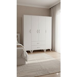 Koru 4 Kapaklı Dolap Gardırop Montaj Dahil Byz - M1