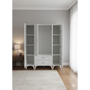 Koru 4 Kapaklı Dolap Gardırop Montaj Dahil Byz - M1