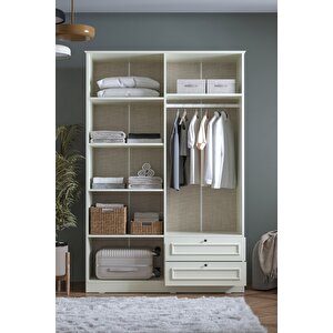 Mira 4 Kapaklı 2 Çekmeceli Dolap H:210 Cm