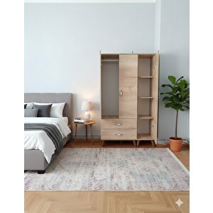 Duru 3 Kapaklı Dolap Gardırop Montaj Dahil M - M3