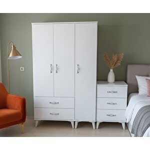 Duru 3 Kapaklı Dolap Gardırop Montaj Dahil Byz - M1