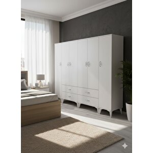 Odin 6 Kapaklı Dolap Gardırop Montaj Dahil Byz - M1