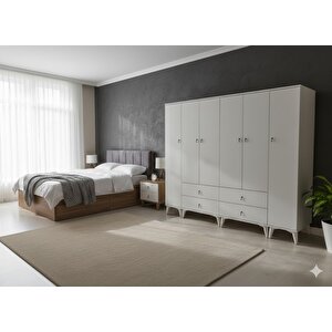 Odin 6 Kapaklı Dolap Gardırop Montaj Dahil Byz - M1