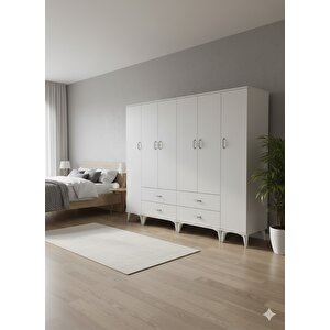 Odin 6 Kapaklı Dolap Gardırop Montaj Dahil Byz - M1