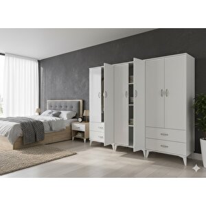 Odin 6 Kapaklı Dolap Gardırop Montaj Dahil Byz - M1