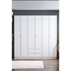 Terra 6 Kapaklı 2 Çekmeceli Dolap H:210 Cm