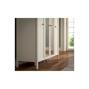 Hunerika Navra Premium 4 Kapaklı Gardırop- Minifiks