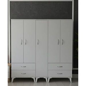 Safa 5 Kapaklı Dolap Gardırop Montaj Dahil Byz - M1