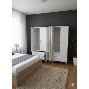 Safa 5 Kapaklı Dolap Gardırop Montaj Dahil Byz - M1