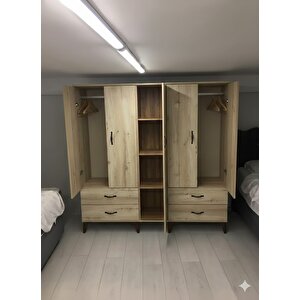Safa 5 Kapaklı Dolap Gardırop Montaj Dahil M - M1