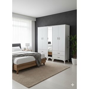 Safa 5 Kapaklı Dolap Gardırop Montaj Dahil Byz- M2