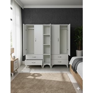 Safa 5 Kapaklı Dolap Gardırop Montaj Dahil Byz- M2