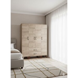 Koru 4 Kapaklı Dolap Gardırop Montaj Dahil M - M1