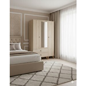 Duru 3 Kapaklı Dolap Gardırop Montaj Dahil M - M2