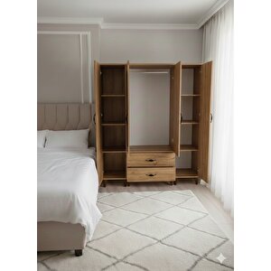 Koru 4 Kapaklı Dolap Gardırop Montaj Dahil M - M2