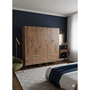 Safa 5 Kapaklı Dolap Gardırop Montaj Dahil Ç - M1