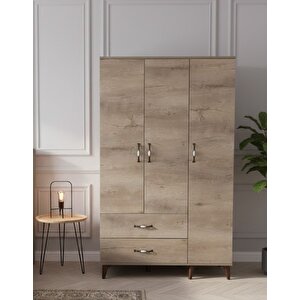 Duru 3 Kapaklı Dolap Gardırop Montaj Dahil M - M1