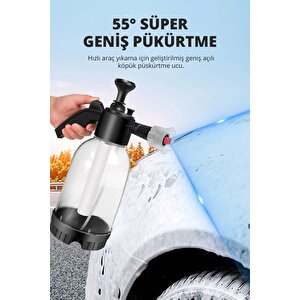 Yüksek Basınçlı 2 Başlıklı Su & Köpük Pompası 2 Litre Çok Amaçlı Kullanım Su Köpük Püskürtücü