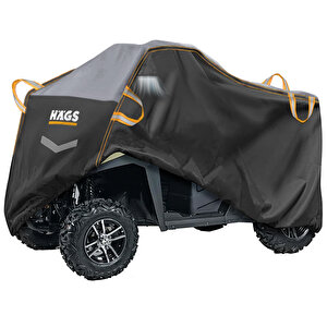 Haegs Utv Brandası, Utv Koruma Kılıfı, Örtüsü,  2-3 Kişilik Utv Için (m-350-175-180cm) Siyah - Gri