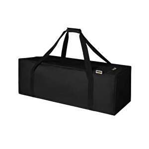 Haegs Taşıma Çantası, Fermuarlı Dayanıklı Seyahat Spor Hurç, Valiz, 70l (60 X 30 X 30 Cm) - Siyah