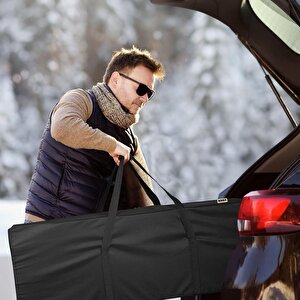 Haegs Taşıma Çantası, Fermuarlı Dayanıklı Seyahat Spor Hurç, Valiz, 70l (60 X 30 X 30 Cm) - Siyah