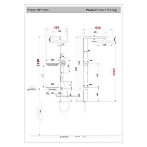 Premium Seri Pirinç Gövde Fonksiyonel Duş Sistemi Paslanmaz Yağmurlama Piyano Duş Seti
