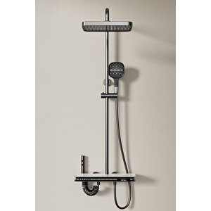 Akıllı Led Duş Seti Sistemi Isıya Göre Renk Değiştiren Ambiyans Aydınlatmalı Piayno Seti