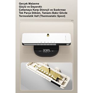 Akıllı Led Duş Seti Sistemi Isıya Göre Renk Değiştiren Ambiyans Aydınlatmalı Piayno Seti