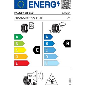 205/65 R15 99h Xl Euroall Season As210 Oto Dört Mevsim Lastiği ( Üretim Yılı: 2025)
