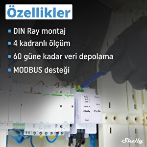 Pro 3em 3ct 63 Din Ray Akıllı 3 Faz Enerji Ölçer