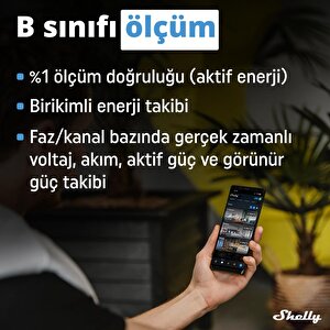 Shelly Pro 3em 3ct 63 Din Ray Akıllı 3 Faz Enerji Ölçer