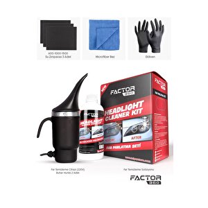 Buharlı Far Temizleme Ve Parlatma Seti