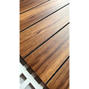Kendinden Yapışkanlı Meşe Girintili 3d Akustik Esnek Lambiri 40cmx40cm Duvar Paneli Kağıdı Nw198